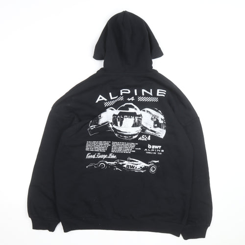 BWT Alpine Formula One Team Boys Black Pullover Hoodie 15-16 Years