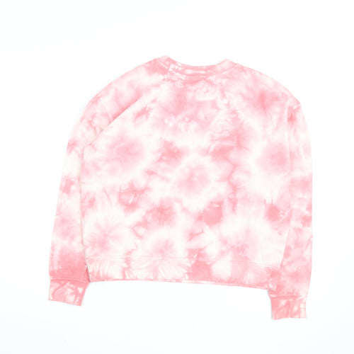 Vans Womens Pink Tie Dye Pullover Sweatshirt XS Cotton Casual