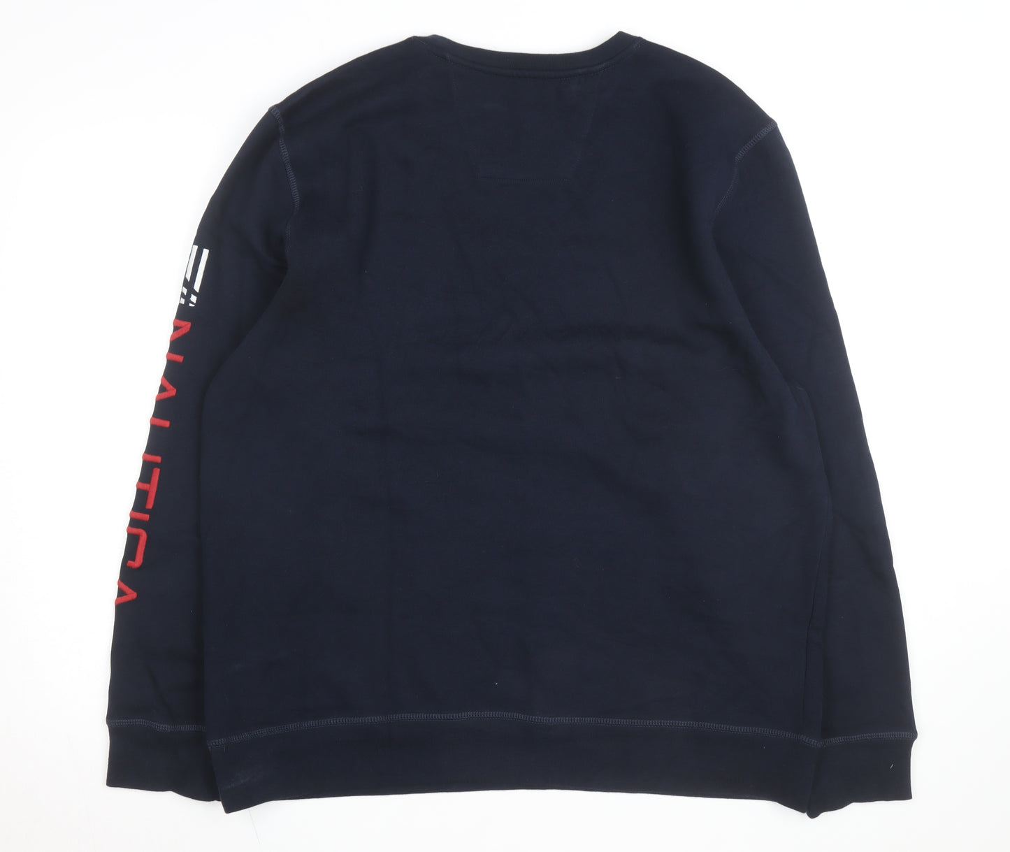 Nautica Men's Blue XL Pullover Sweatshirt Crew Neck Embroidered Logo