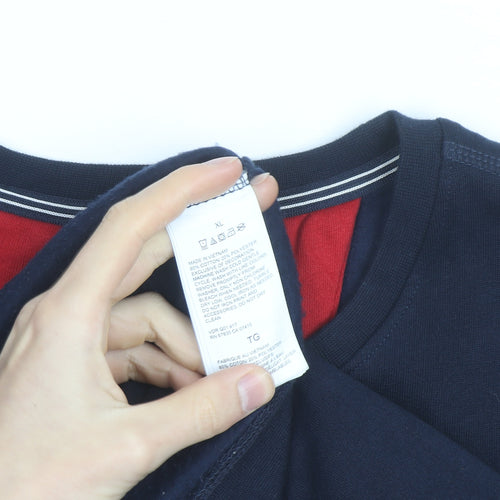 Nautica Men's Blue XL Pullover Sweatshirt Crew Neck Embroidered Logo
