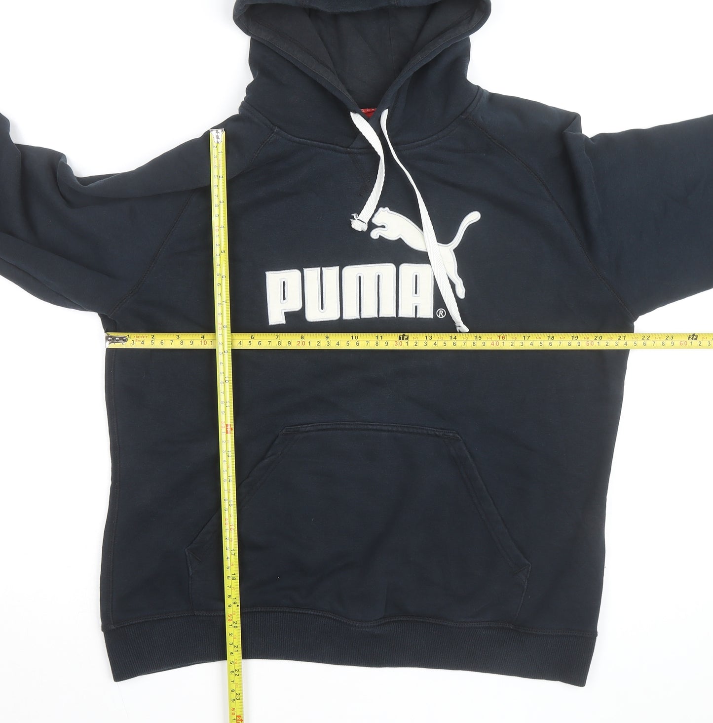 Puma Women Black Pullover Hoodie UK 16 DryCELL Logo Sweatshirt