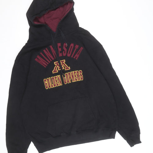 Campus Heritage Mens Black XL Pullover Hoodie Minnesota Golden Gophers