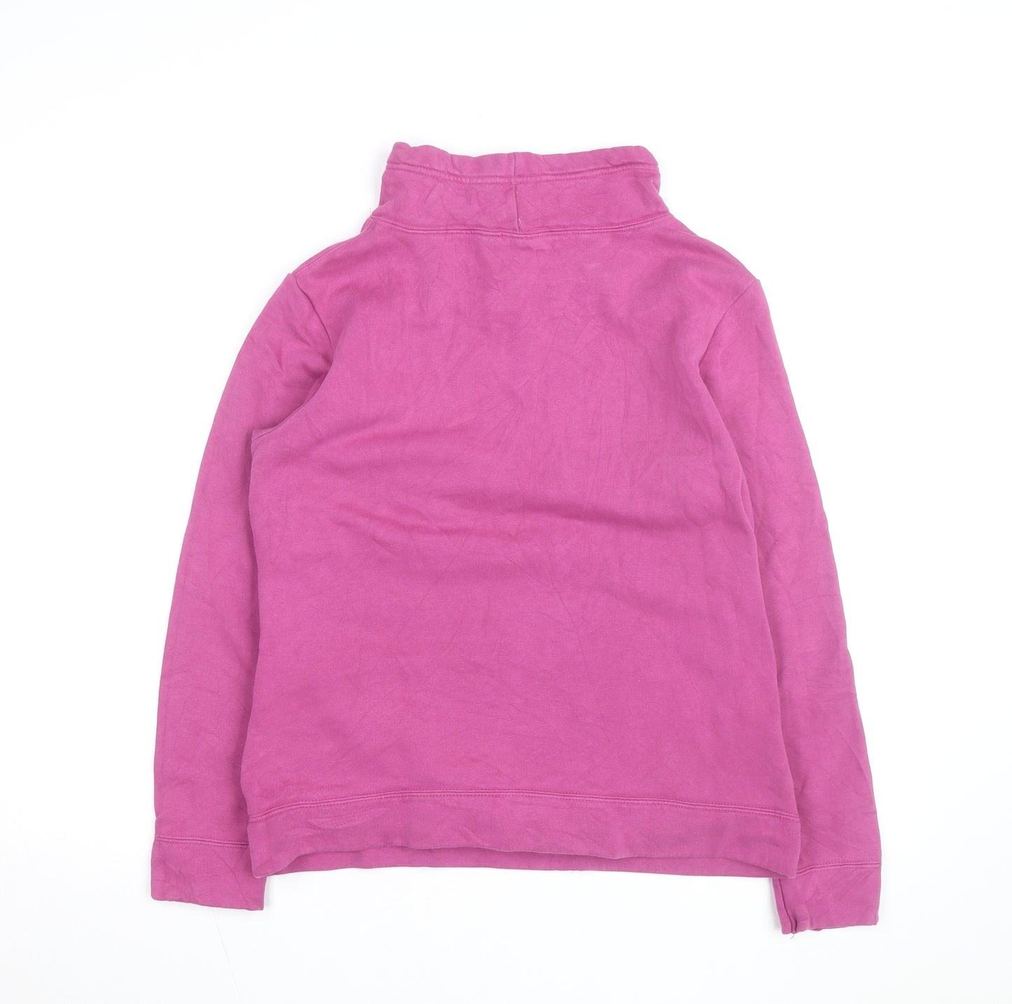 Puma Women Pink Hooded Pullover Sweatshirt Size 12 UK Cotton Blend