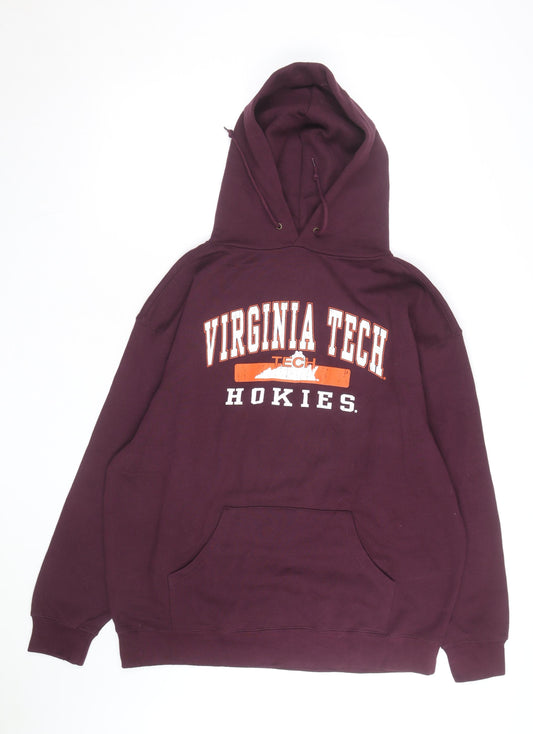 JanSport Men’s Purple Virginia Tech Pullover Hoodie XL