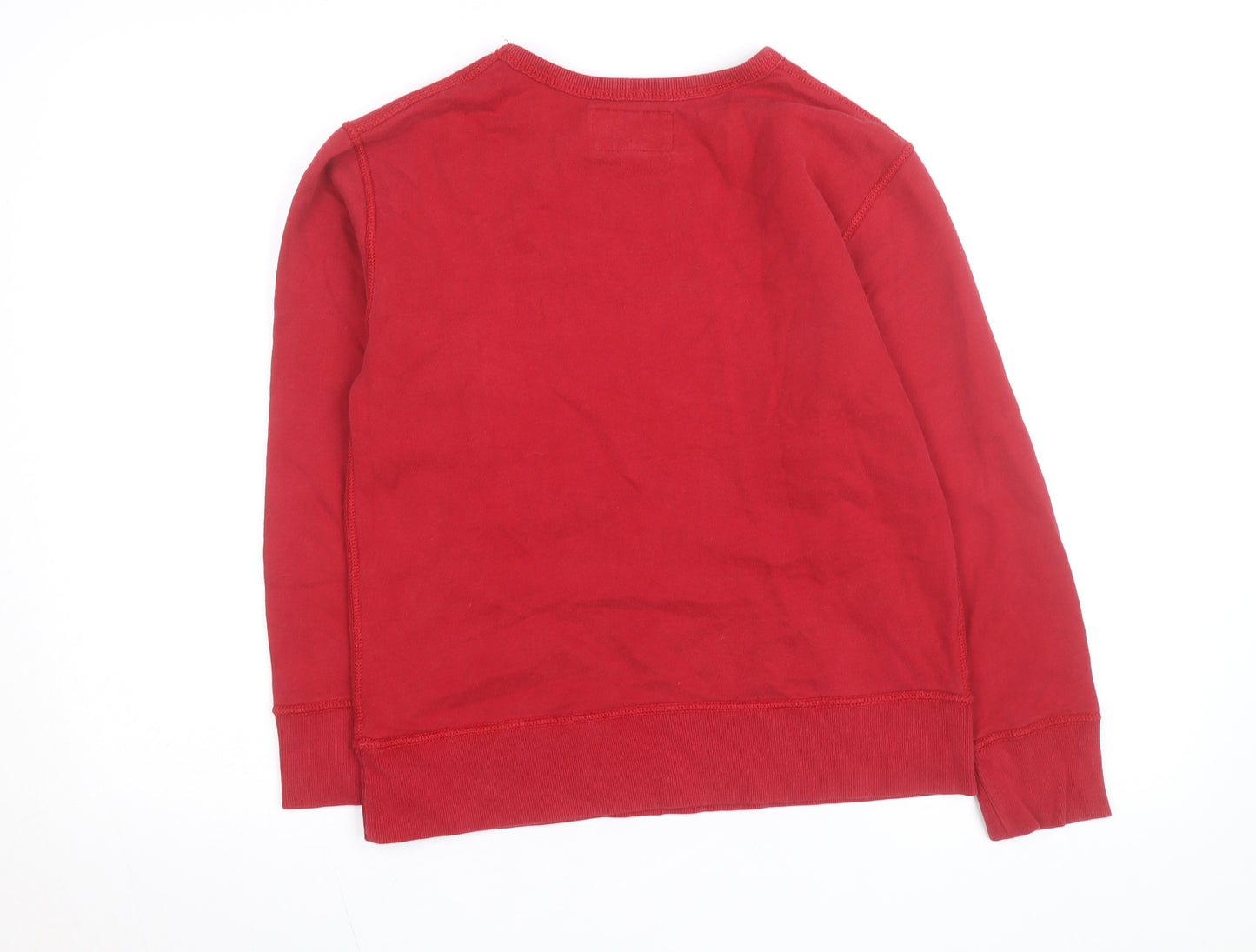 The Children's Place Boys Red Track & Field Graphic Crew Neck Sweatshirt 10-12 Years