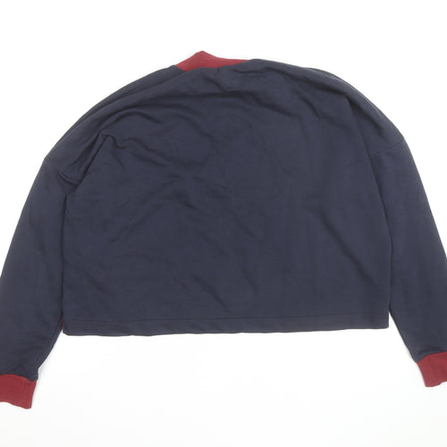 Adidas Women’s Burgundy & Navy Long Sleeve Sweatshirt XL Crew Neck