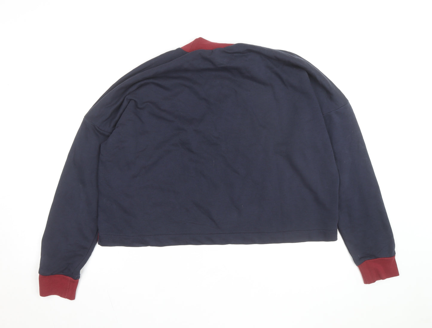 Adidas Women’s Burgundy & Navy Long Sleeve Sweatshirt XL Crew Neck