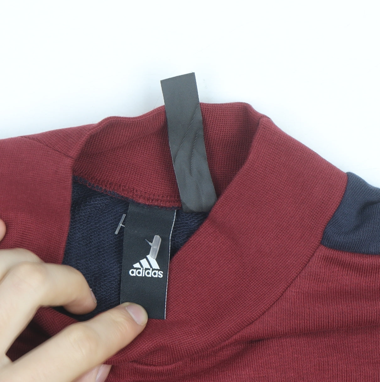 Adidas Women’s Burgundy & Navy Long Sleeve Sweatshirt XL Crew Neck