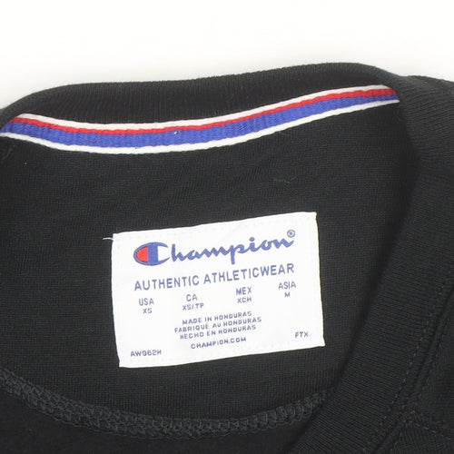 Champion Men's Black XS Crew Neck Pullover Sweatshirt