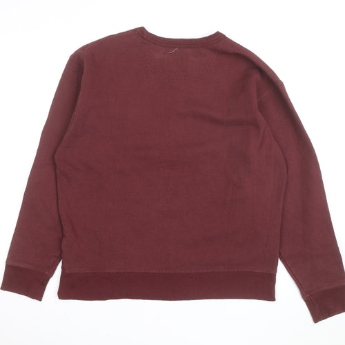 Champion Womens Burgundy Crew Neck Pullover Sweatshirt Size L
