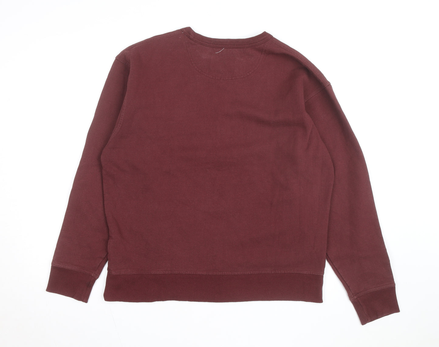 Champion Womens Burgundy Crew Neck Pullover Sweatshirt Size L