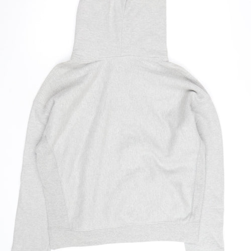 Champion Mens Grey Pullover Hoodie L Reverse Weave Embroidered Logo