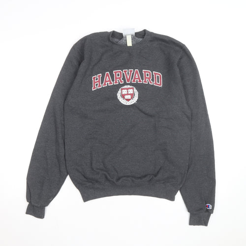 Champion Men’s Grey Harvard Pullover Sweatshirt XS Crew Neck