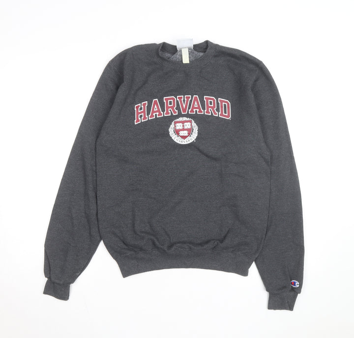 Champion Men’s Grey Harvard Pullover Sweatshirt XS Crew Neck