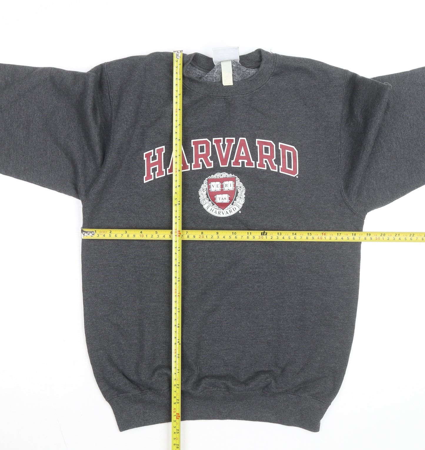 Champion Men’s Grey Harvard Pullover Sweatshirt XS Crew Neck
