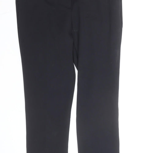 Marks and Spencer Women Black Slim Ankle Trousers Size 12 Regular