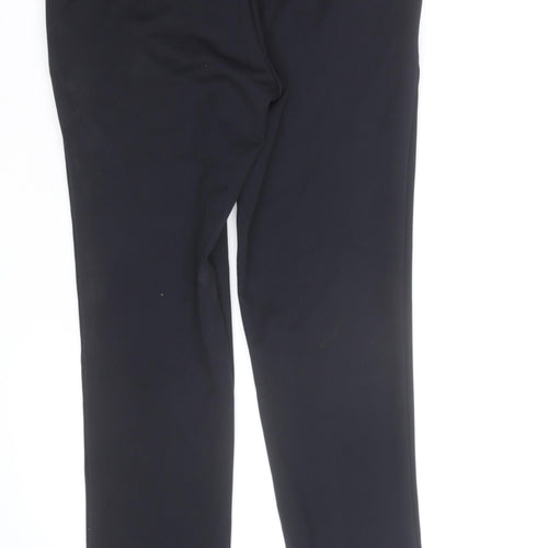 Marks and Spencer Women Black Slim Ankle Trousers Size 12 Regular