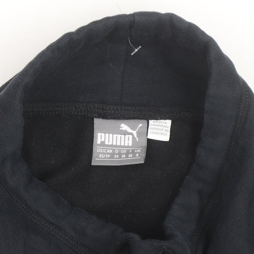 Puma Men's Black XS Pullover Sweatshirt High Neck Graphic Fleece