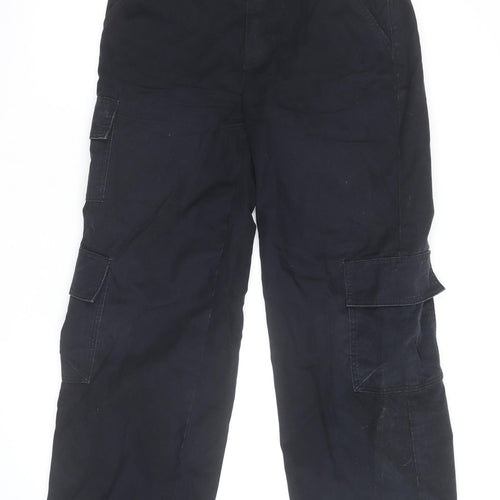 ASOS Women’s Black Petite Cargo Trousers Size 10 Cotton