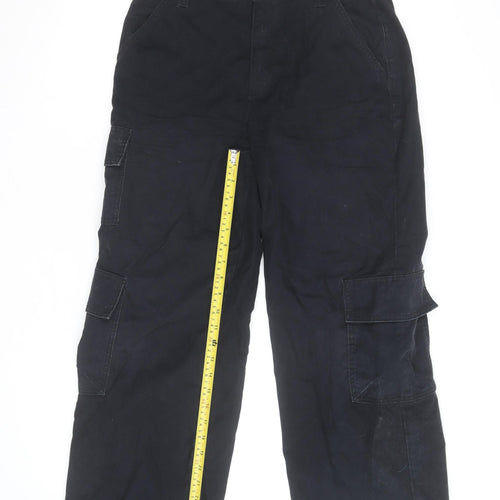 ASOS Women’s Black Petite Cargo Trousers Size 10 Cotton