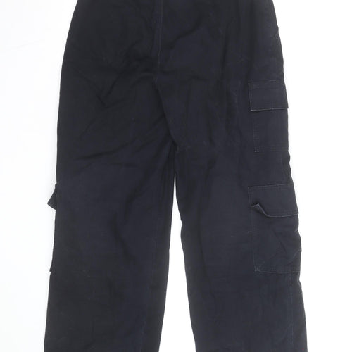 ASOS Women’s Black Petite Cargo Trousers Size 10 Cotton