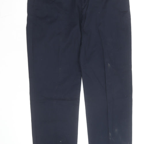 Marks and Spencer Men's Blue Chino Trousers 36W 31L Regular Fit