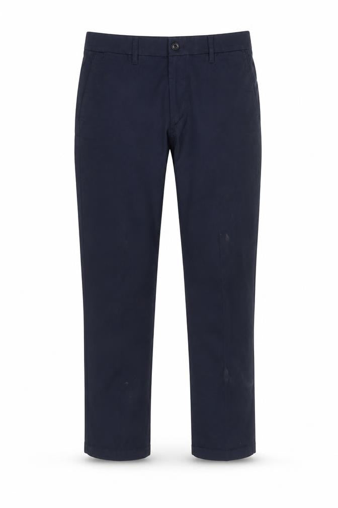 Marks and Spencer Men's Blue Chino Trousers 36W 31L Regular Fit