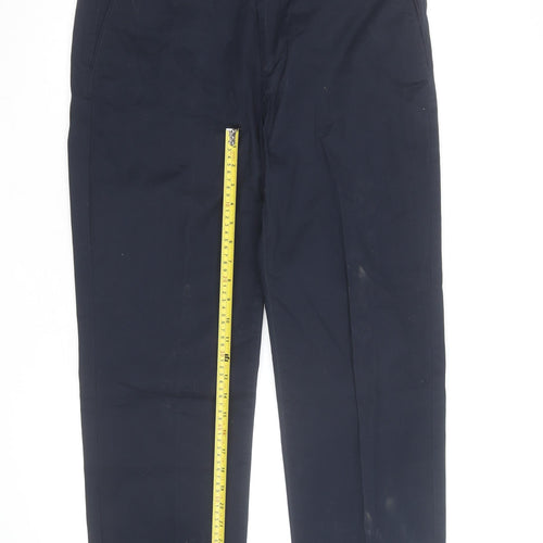 Marks and Spencer Men's Blue Chino Trousers 36W 31L Regular Fit