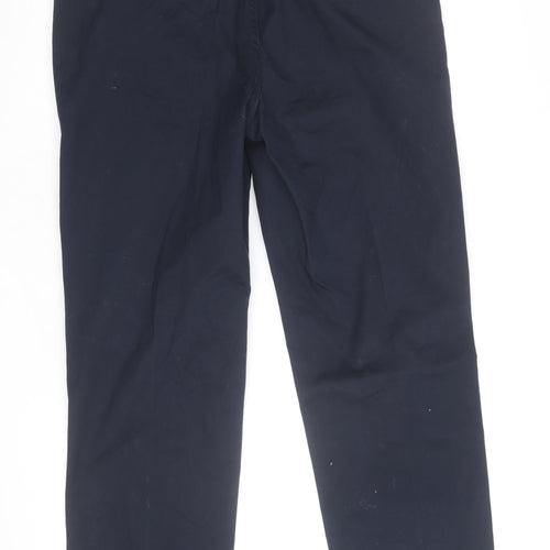 Marks and Spencer Men's Blue Chino Trousers 36W 31L Regular Fit