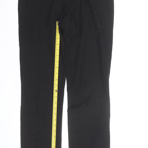 Next Women’s Black Straight Leg Work Trousers Size 10 Regular
