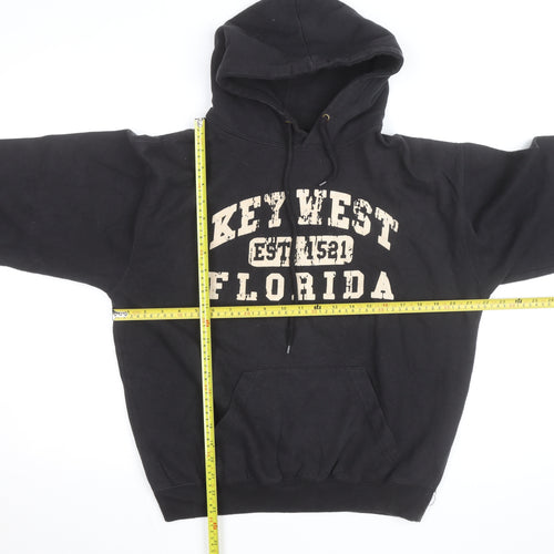 Pacific & Co Men's Black Pullover Hoodie Medium Key West Print
