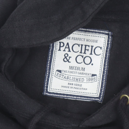 Pacific & Co Men's Black Pullover Hoodie Medium Key West Print