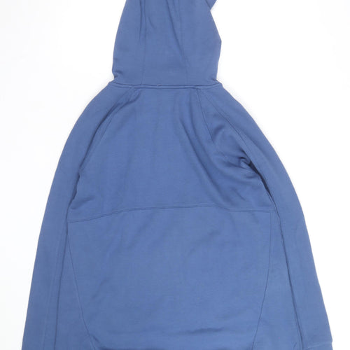 Tek Gear Men's Blue Full Zip Hoodie Size L Lightweight Cotton Blend