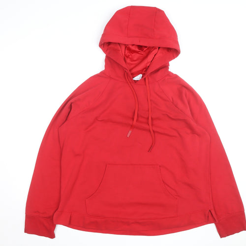 Athletic Works Men's Red Pullover Hoodie XL Fleece Cotton Blend