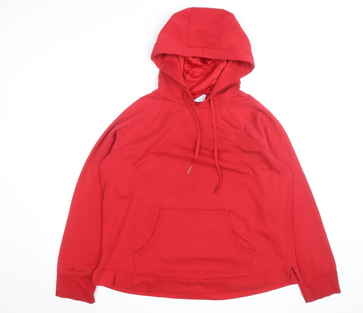 Athletic Works Men's Red Pullover Hoodie XL Fleece Cotton Blend