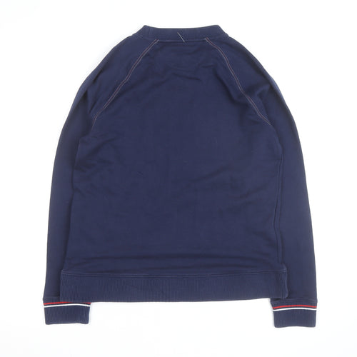 FILA Men's Blue Logo Crew Neck Pullover Sweatshirt Size M