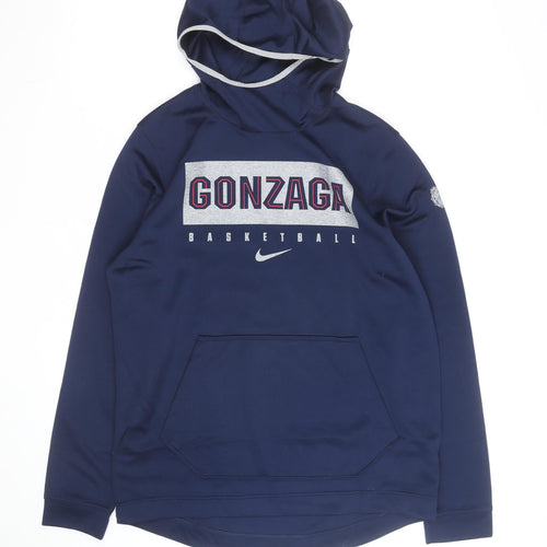 Nike Men's Blue Gonzaga Basketball Dri-Fit Pullover Hoodie Size L