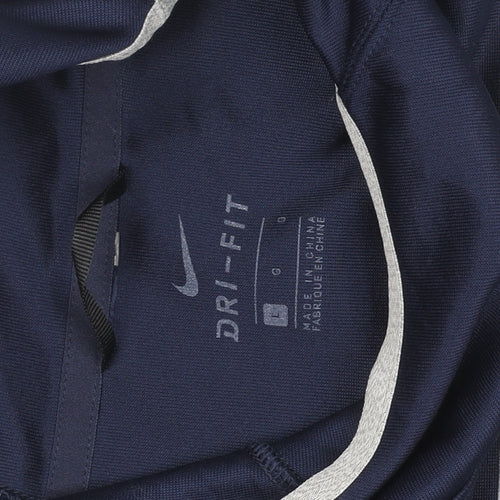 Nike Men's Blue Gonzaga Basketball Dri-Fit Pullover Hoodie Size L