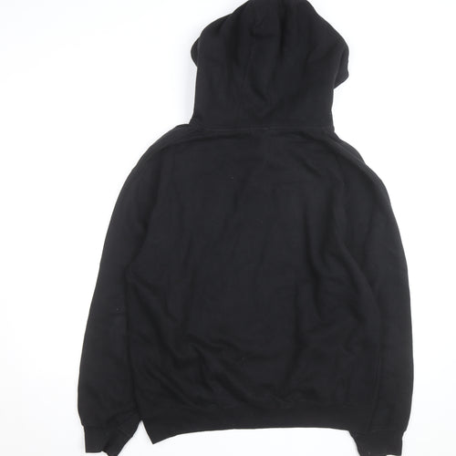 Pennant Men's Black M Pullover Hoodie with Red Lace Detail