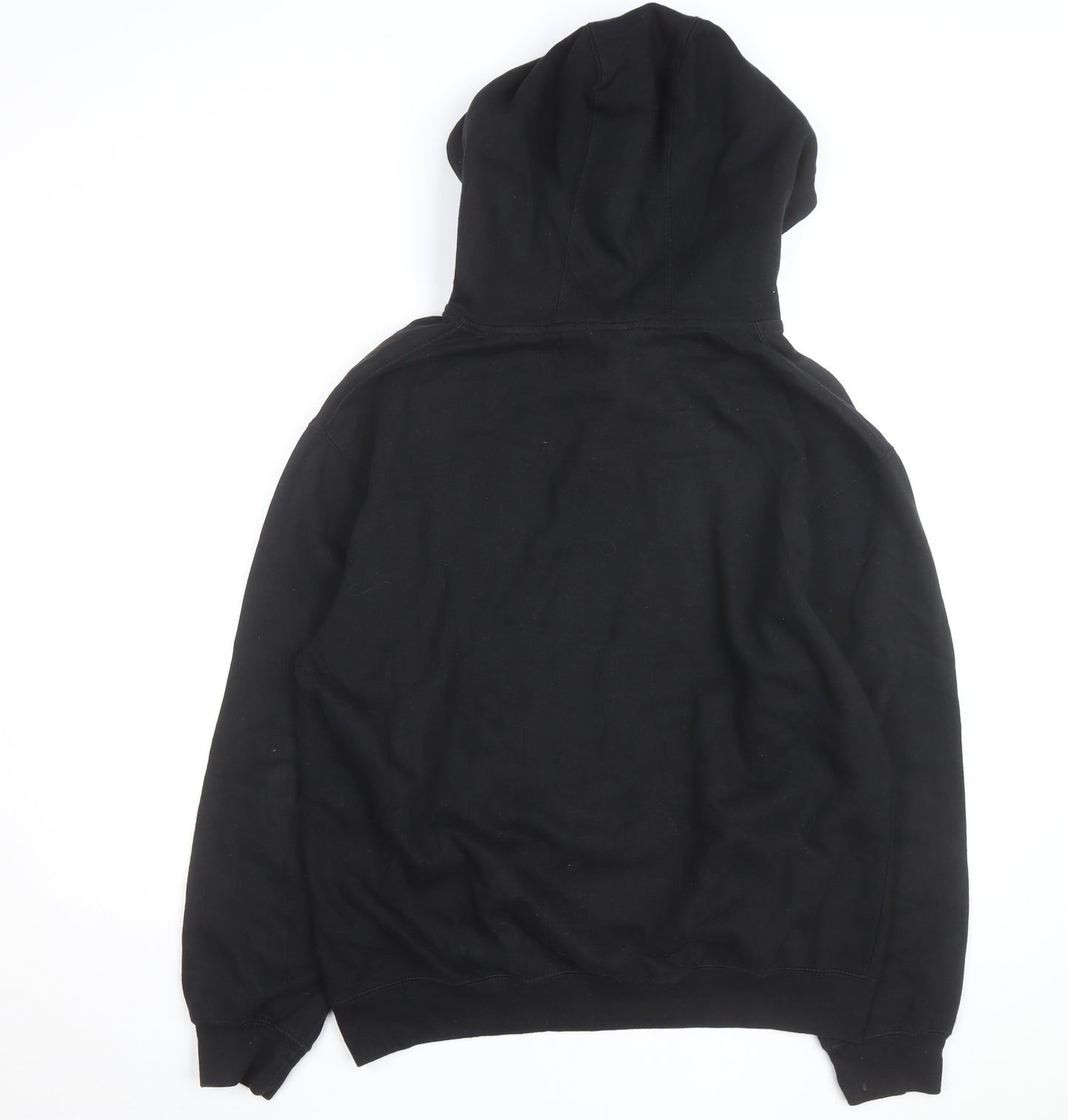 Pennant Men's Black M Pullover Hoodie with Red Lace Detail