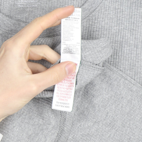 Marks and Spencer Men’s Grey XL Long Sleeve Pyjama Top