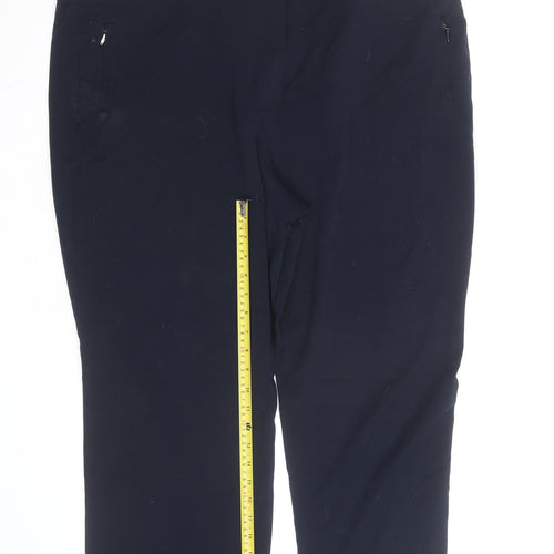 Marks and Spencer Women's Navy Plus Size 22 Stretch Trousers