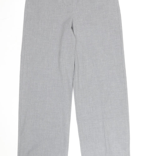Marks and Spencer Women’s Grey Wide-Leg Dress Pants Size 10 Long