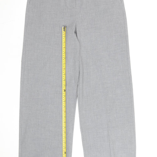 Marks and Spencer Women’s Grey Wide-Leg Dress Pants Size 10 Long