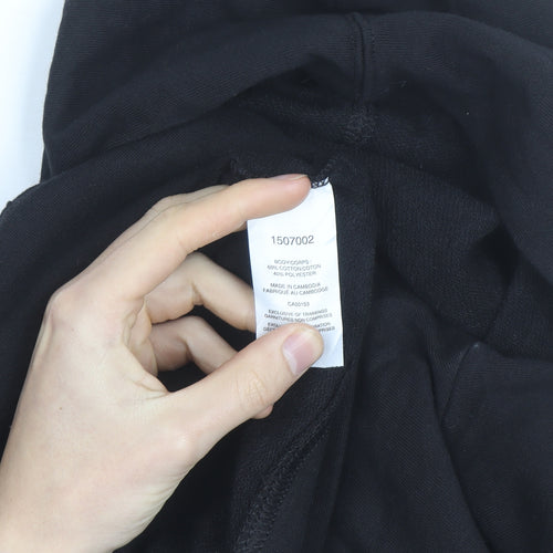 Champion Men's Black Medium Pullover Hoodie with Logo Front