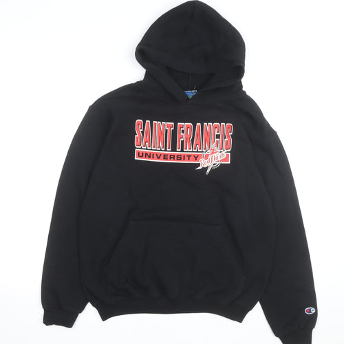 Champion Men's Black Saint Francis University Fleece Hoodie Medium