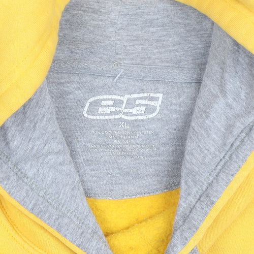 G2 Chill Gear Men's Yellow XL Pullover Hoodie NDSU Bison Graphic