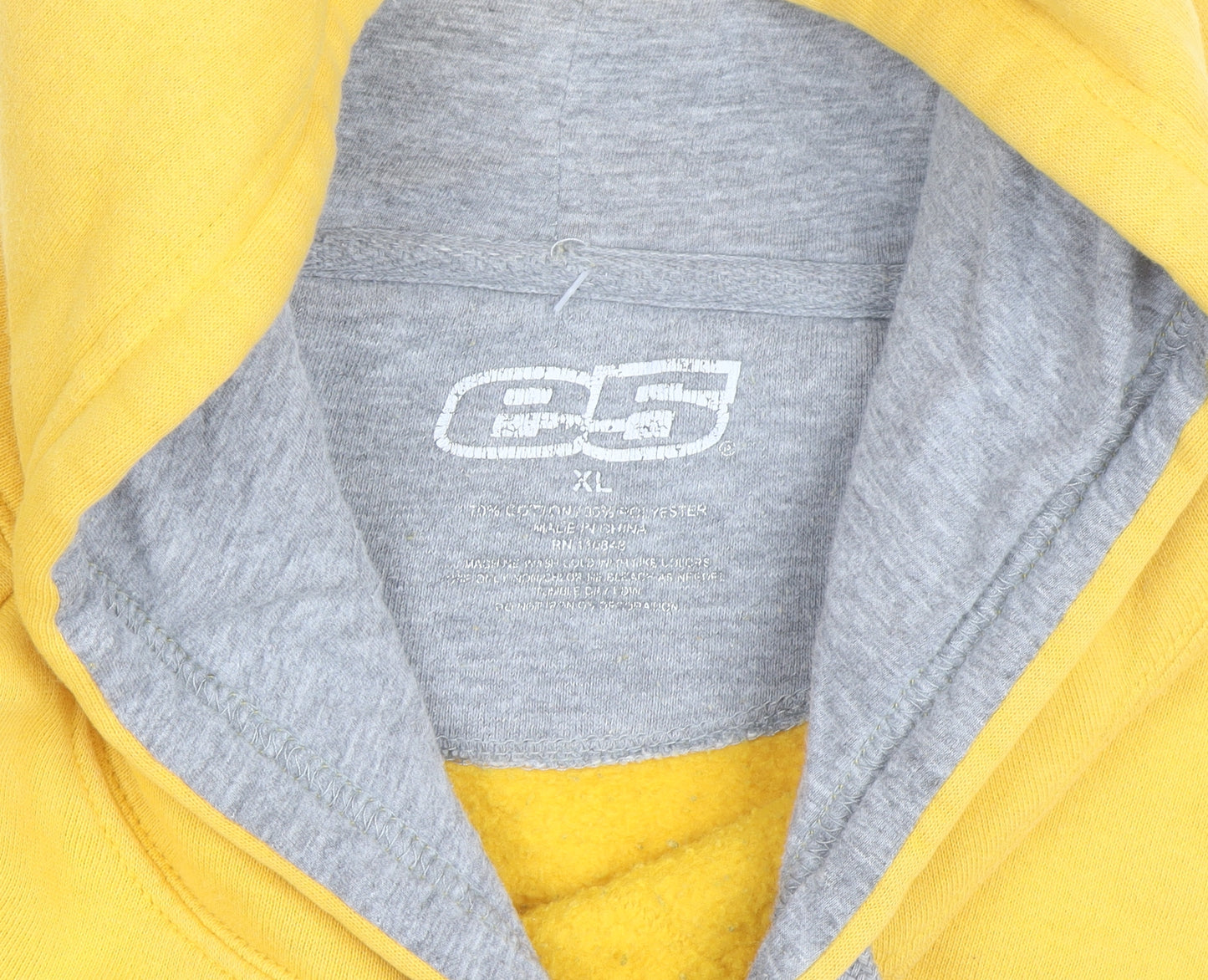 G2 Chill Gear Men's Yellow XL Pullover Hoodie NDSU Bison Graphic