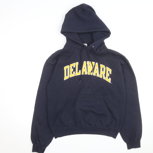Champion Men's Blue Delaware Pullover Hoodie Size S Regular Fit