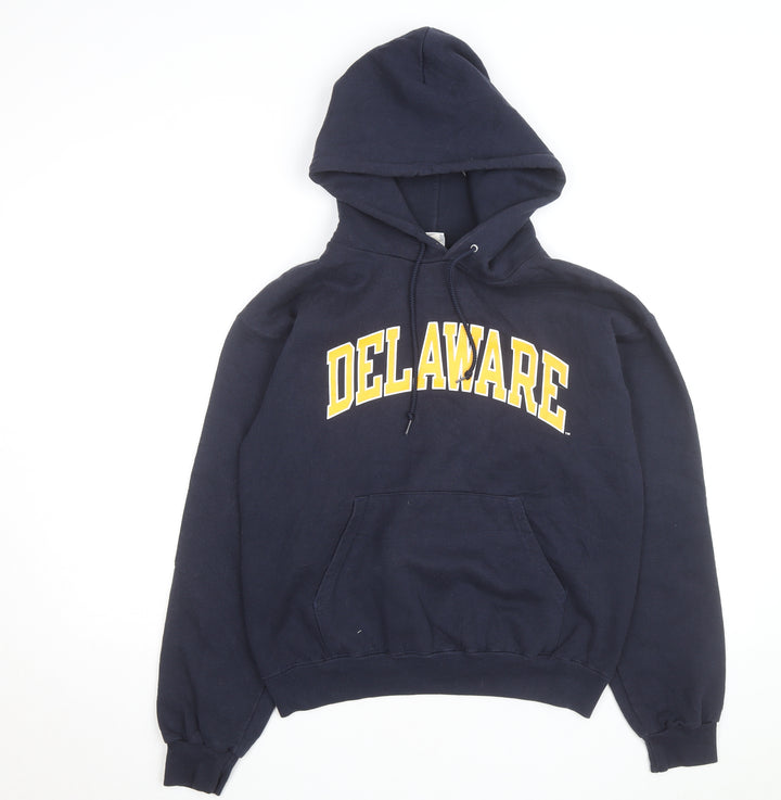 Champion Men's Blue Delaware Pullover Hoodie Size S Regular Fit